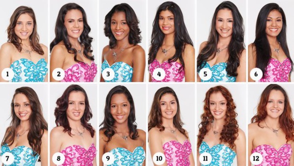 Les 12 candidates. Crédit photo : Antenne Reunion Les 12 candidates. Crédit photo : Antenne Reunion