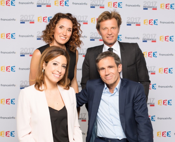 Laurent Delahousse, Marie-Sophie Lacarrau, David Pujadas, Léa Salamé et Nathalie Saint-Cricq Laurent Delahousse, Marie-Sophie Lacarrau, David Pujadas, Léa Salamé et Nathalie Saint-Cricq