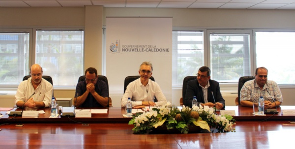 De gauche à droite sur la photo : Philippe Gervolino, Jean-Louis d’Anglebermes, Jean-Francis Treffel, Philippe Germain et David Vergé