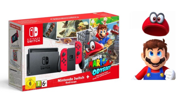 Pack Nintendo Switch + Super Mario Odyssey Pack Nintendo Switch + Super Mario Odyssey