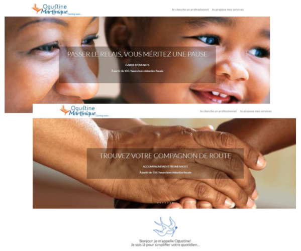 Lancement d'Ogustine, 1ère place de marché pour les entreprises martiniquaises de services à la personne Lancement d'Ogustine, 1ère place de marché pour les entreprises martiniquaises de services à la personne
