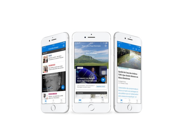 La nouvelle version de l'application France Bleu disponible sur Apple Store et Google Play Store La nouvelle version de l'application France Bleu disponible sur Apple Store et Google Play Store