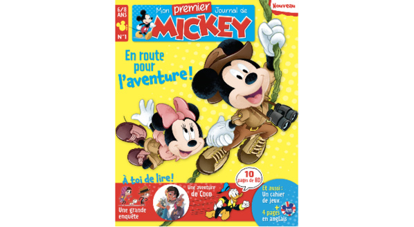 Disney Hachette Presse lance un nouveau magazine jeunesse pour les 6-8 ans, Mon Premier Journal de Mickey