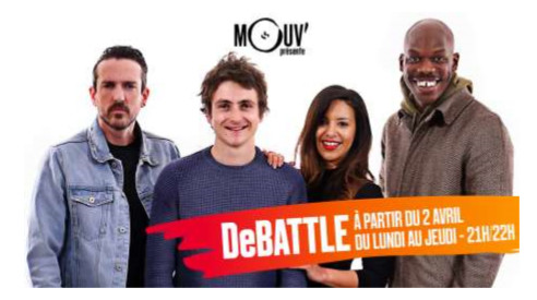 Mouv’ lance DeBATTLE, l’émission qui donne la parole à la jeunesse