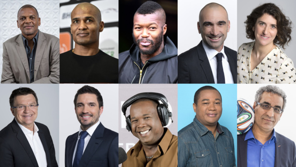 L'équipe des consultants et journalistes pour la Coupe du monde