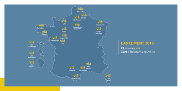 Vingt-deux télévisions locales dont les chaînes ATV joignent leurs forces au sein du Réseau Vià Vingt-deux télévisions locales dont les chaînes ATV joignent leurs forces au sein du Réseau Vià