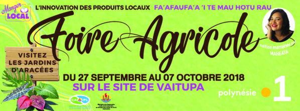 Les trois antennes de Polynésie la 1ère s'installent au coeur de la Foire agricole 2018 Les trois antennes de Polynésie la 1ère s'installent au coeur de la Foire agricole 2018