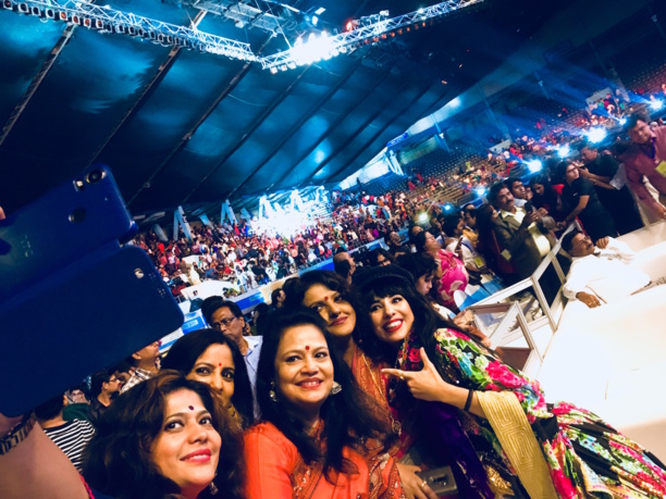 Aurelia Mengin et le public indien Aurelia Mengin et le public indien