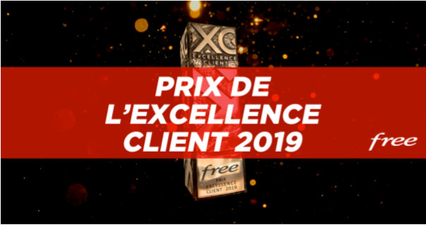 Free reçoit le Prix Excellence Client 2019