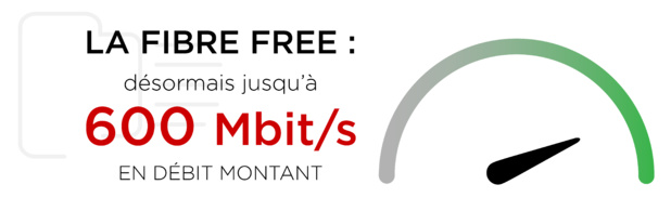 La Fibre Free : désormais jusqu’à 600 Mbit/s en débit montant La Fibre Free : désormais jusqu’à 600 Mbit/s en débit montant