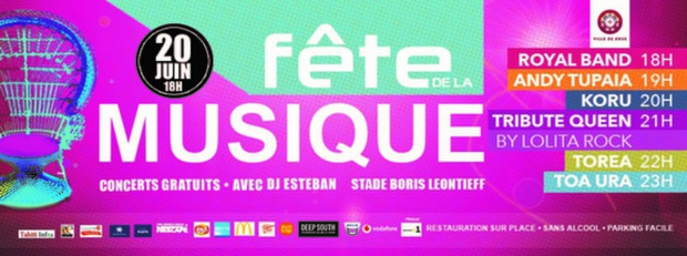 La fête de la musique en direct radio et Facebook Live ce jeudi sur Polynésie La 1ère La fête de la musique en direct radio et Facebook Live ce jeudi sur Polynésie La 1ère