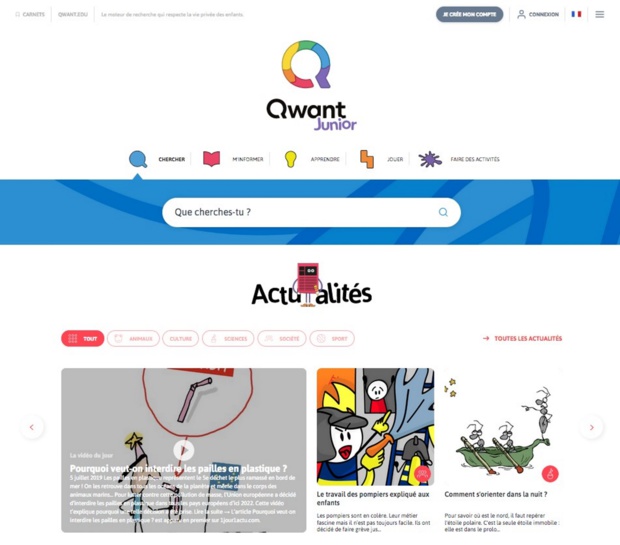Qwant Junior: Une nouvelle interface pour un web plus sécurisé