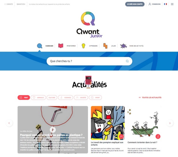 Qwant Junior: Une nouvelle interface pour un web plus sécurisé Qwant Junior: Une nouvelle interface pour un web plus sécurisé