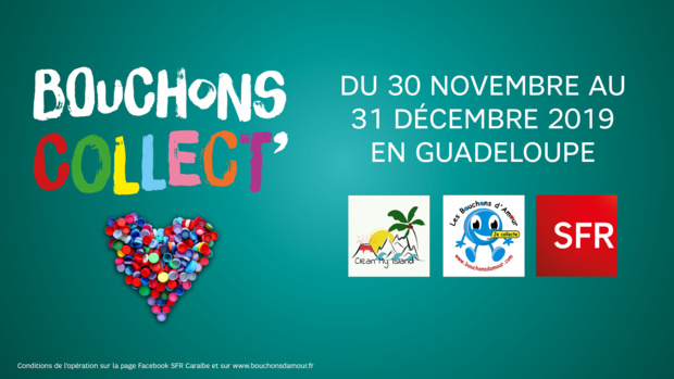 Guadeloupe: SFR soutient l’opération de collecte de bouchons en plastique "Bouchons Collect’" Guadeloupe: SFR soutient l’opération de collecte de bouchons en plastique "Bouchons Collect’"