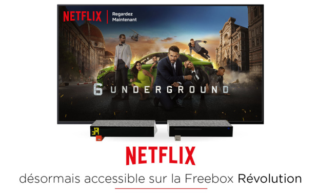 Netflix désormais accessible sur la Freebox Révolution