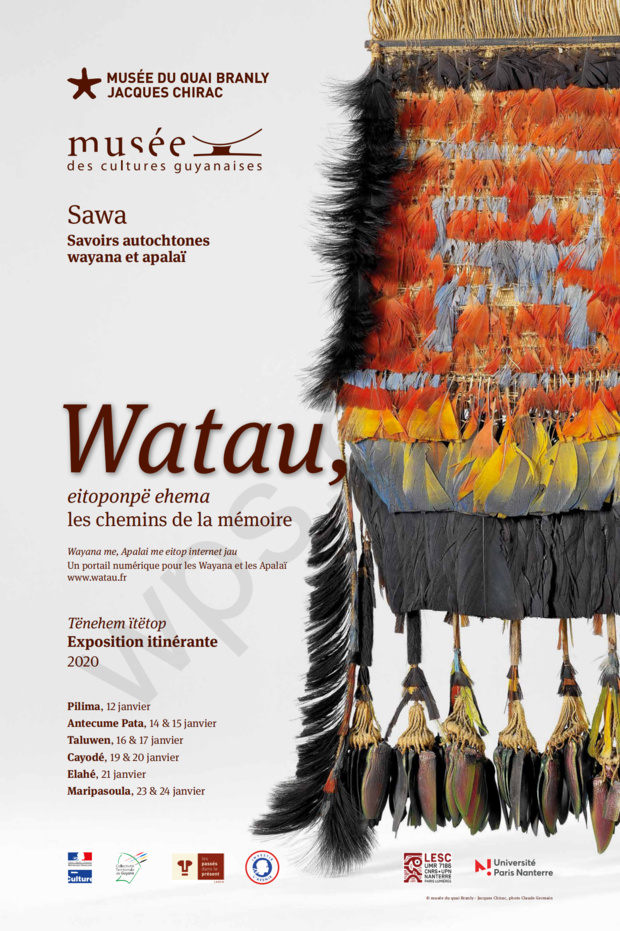 Le musée du quai Branly - Jacques Chirac en partenariat avec le musée des cultures guyanaises présentent une exposition itinérante en wayana et français du 12 au 24 janvier Le musée du quai Branly - Jacques Chirac en partenariat avec le musée des cultures guyanaises présentent une exposition itinérante en wayana et français du 12 au 24 janvier