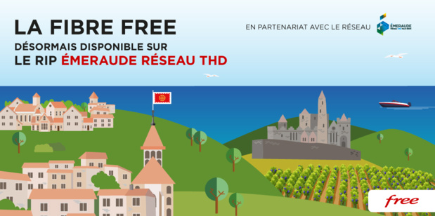 La Fibre Free désormais disponible sur le RIP EMERAUDE Réseau THD La Fibre Free désormais disponible sur le RIP EMERAUDE Réseau THD