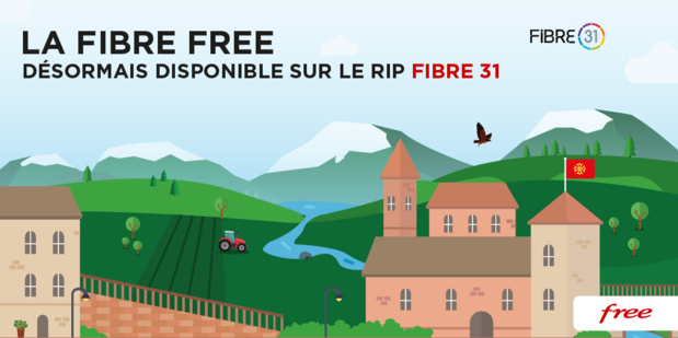 Haute-Garonne: La Fibre Free désormais disponible sur le RIP Fibre 31 Haute-Garonne: La Fibre Free désormais disponible sur le RIP Fibre 31