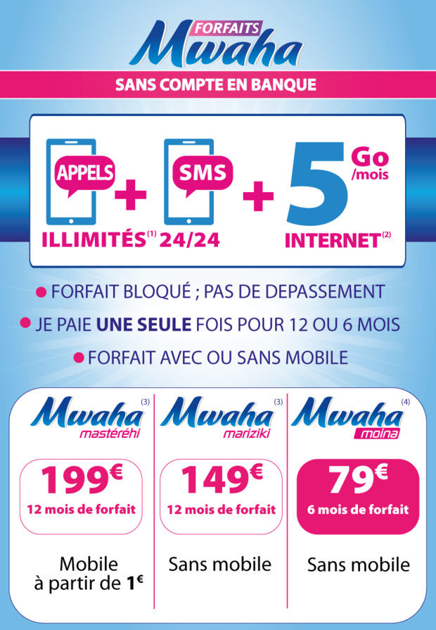 Mayotte: Only lance les nouveaux forfaits mobile MARAHABA et MWAHA