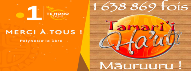 Polynésie: Succès pour le concert "Tamari'i Ha'uti", plus de 1 612 869 FCFP recueilli Polynésie: Succès pour le concert "Tamari'i Ha'uti", plus de 1 612 869 FCFP recueilli