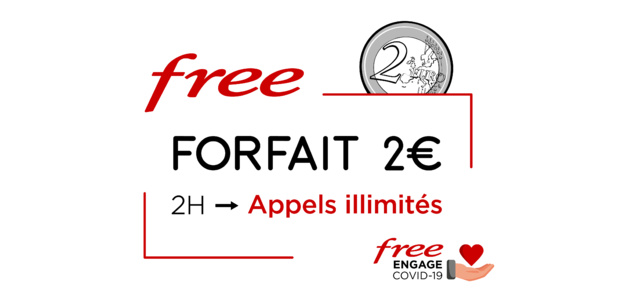 Forfait mobile 2€/0€ : Free inclut les appels illimités jusqu’au 11 juin Forfait mobile 2€/0€ : Free inclut les appels illimités jusqu’au 11 juin