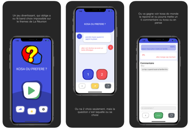 "KOSA OU PREFERE ?" un jeu "made in Réunion" 100% divertissant "KOSA OU PREFERE ?" un jeu "made in Réunion" 100% divertissant
