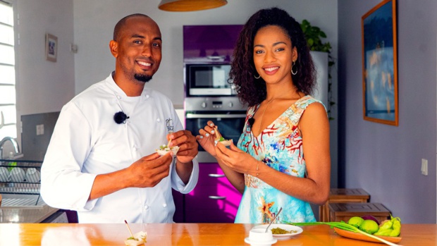 Ô PEYI: Le chef Laurent Dubois et Ambre Bozza Ô PEYI: Le chef Laurent Dubois et Ambre Bozza