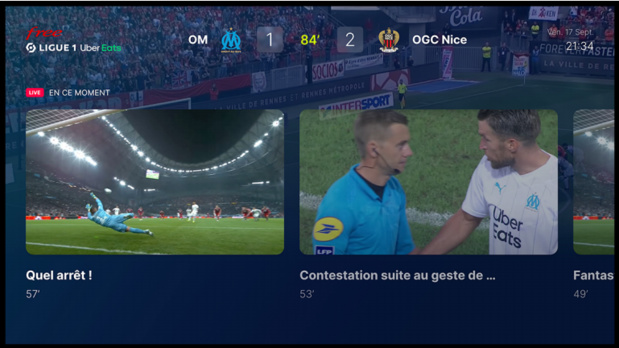 Le meilleur de la Ligue 1 Uber Eats disponible chez Free Le meilleur de la Ligue 1 Uber Eats disponible chez Free