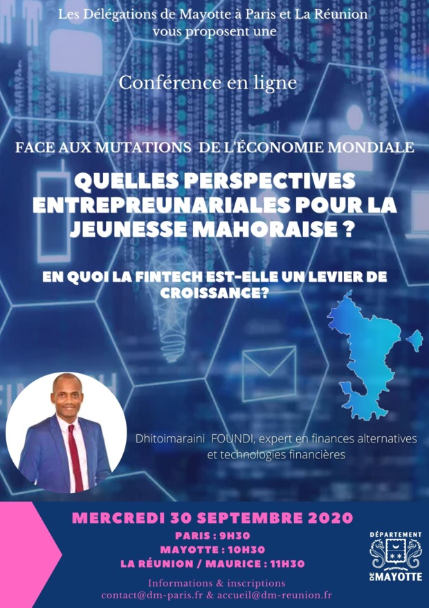 Les délégations de Mayotte organisent un Webinaire sur la Fintech