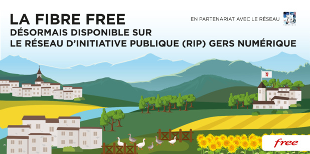 La Fibre Free désormais disponible sur le Réseau d'initiative Publique (RIP) Gers Numérique La Fibre Free désormais disponible sur le Réseau d'initiative Publique (RIP) Gers Numérique