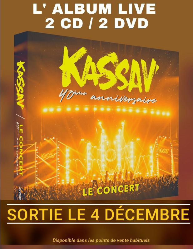 KASSAV': l'album live des 40 ans du groupe, dés demain dans les bacs