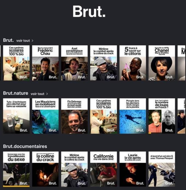 Brut. arrive sur Molotov