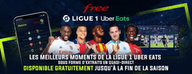 L’application Free Ligue 1 Uber Eats continuera d’être accessible gratuitement jusqu’à la fin de la saison 2020-2021 L’application Free Ligue 1 Uber Eats continuera d’être accessible gratuitement jusqu’à la fin de la saison 2020-2021