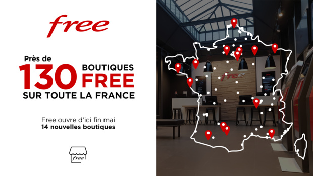 Près de 130 boutiques Free sur toute la France Près de 130 boutiques Free sur toute la France