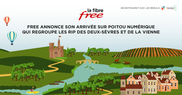 Fibre : Free annonce son arrivée sur Poitou