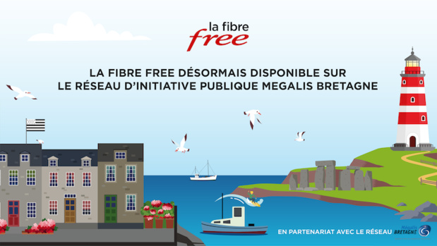 La Fibre Free désormais disponible sur le RIP Mégalis Bretagne
