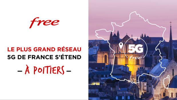 Le réseau 5G de Free s'étend à Poitiers Le réseau 5G de Free s'étend à Poitiers