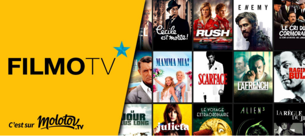 FilmoTV arrive sur Molotov FilmoTV arrive sur Molotov