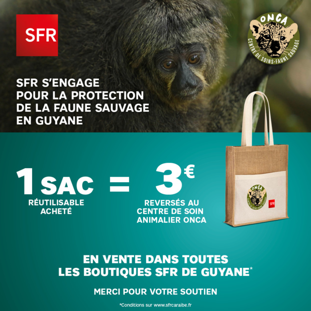 SFR Caraïbe met en place une opération de solidarité au profit de l’association ONCA, centre de soins et de réhabilitation pour la faune sauvage