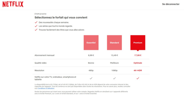 Netflix augmente ses tarifs Netflix augmente ses tarifs