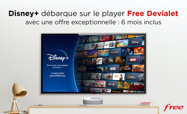 DISNEY+ désormais disponible sur Freebox Delta avec Player Devialet DISNEY+ désormais disponible sur Freebox Delta avec Player Devialet