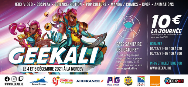 Geekali 2021: L'évènement Geek de retour pour une nouvelle édition du 4 au 5 décembre Geekali 2021: L'évènement Geek de retour pour une nouvelle édition du 4 au 5 décembre