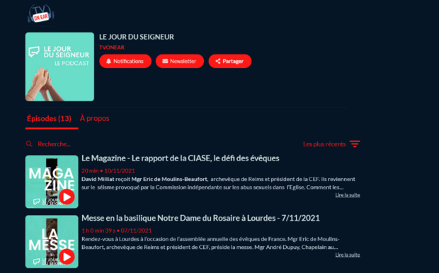 Le Jour du Seigneur désormais disponible en format podcast Le Jour du Seigneur désormais disponible en format podcast