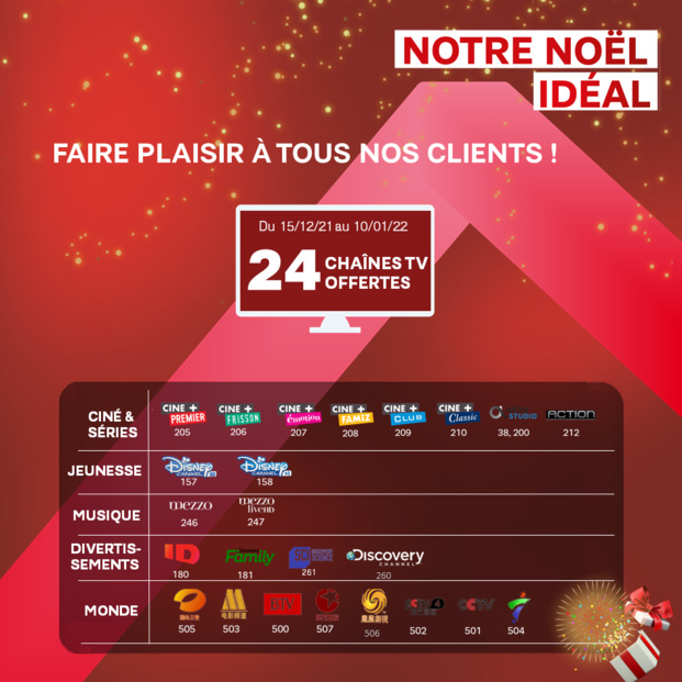 SFR Réunion offre plus de 20 chaînes à ses abonnés SFR Réunion offre plus de 20 chaînes à ses abonnés