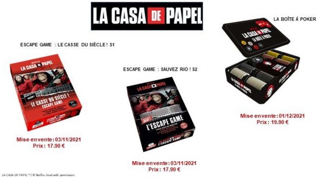 "La Casa de Papel" : Une boîte à Poker à l'effigie de la série à succès de Netflix disponible chez Larousse "La Casa de Papel" : Une boîte à Poker à l'effigie de la série à succès de Netflix disponible chez Larousse