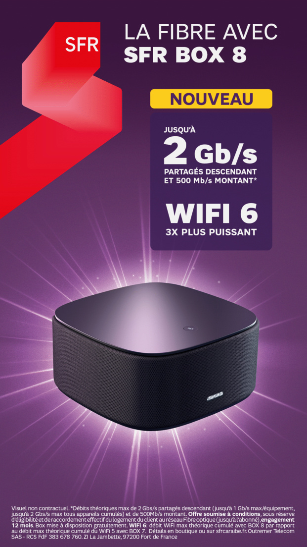 Antilles-Guyane : SFR propose la BOX 8 pour offrir le meilleur de la technologie à ses clients Antilles-Guyane : SFR propose la BOX 8 pour offrir le meilleur de la technologie à ses clients