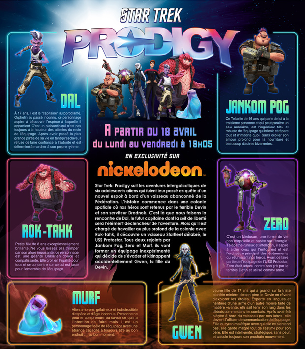 La série d'animation évènement "Star Trek : Prodigy" fait son arrivée sur Nickelodeon dès le 18 avril La série d'animation évènement "Star Trek : Prodigy" fait son arrivée sur Nickelodeon dès le 18 avril