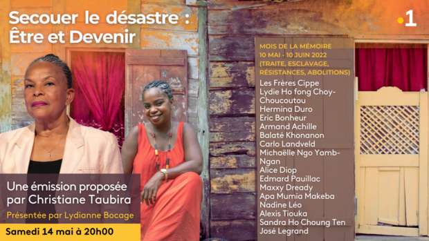 "Secouer le désastre : être et devenir", une émission proposée par Christiane Taubira, ce samedi sur Guyane La 1ère "Secouer le désastre : être et devenir", une émission proposée par Christiane Taubira, ce samedi sur Guyane La 1ère
