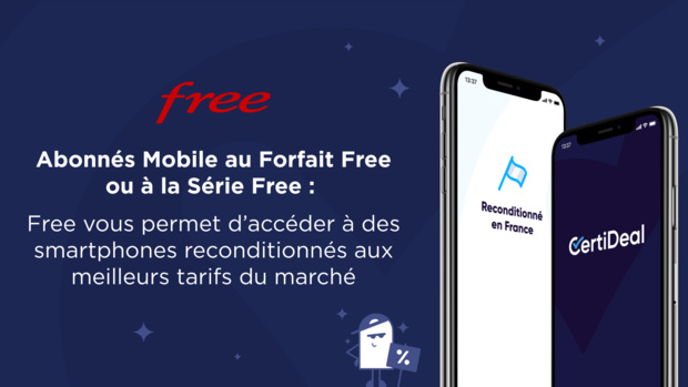 Free permet à ses abonnés Mobile d'accéder à des smartphones reconditionnés aux meilleurs tarifs du marché Free permet à ses abonnés Mobile d'accéder à des smartphones reconditionnés aux meilleurs tarifs du marché