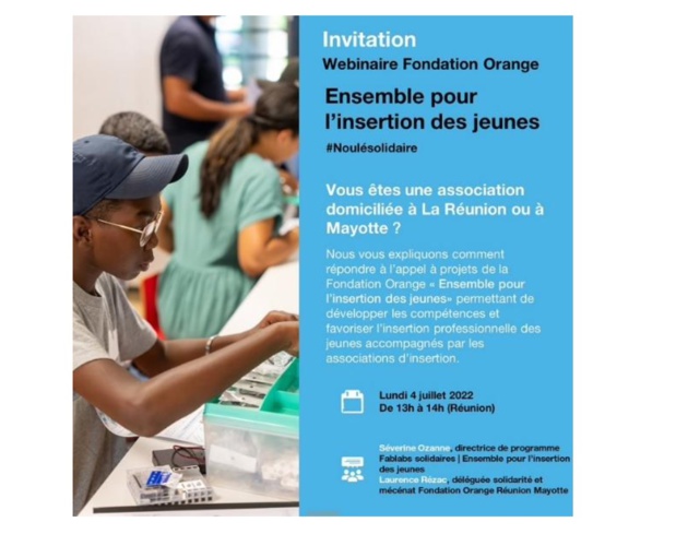 Insertion des jeunes : la Fondation Orange lance un nouvel appel à projets Insertion des jeunes : la Fondation Orange lance un nouvel appel à projets
